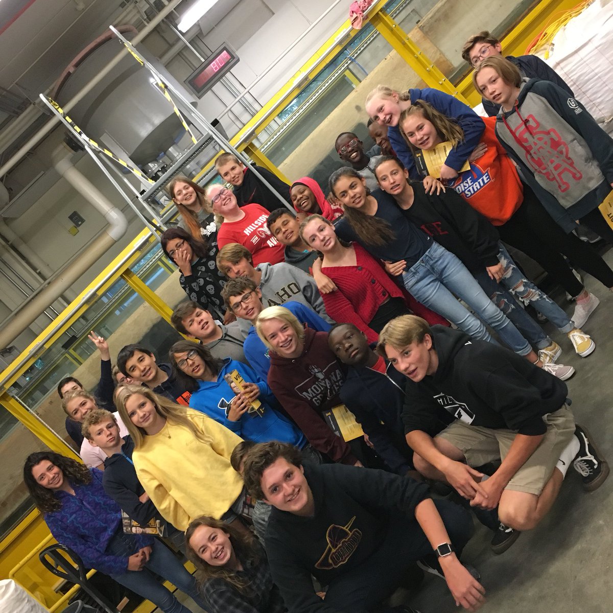 HillsideRams's tweet photo. Hillside’s 8th grade #AVID students visiting the @uidaho Ecohydrology Mountain Stream Lab. #BSDpride #RAMpride #Collegeiscool https://t.co/e26sxGOgZz
