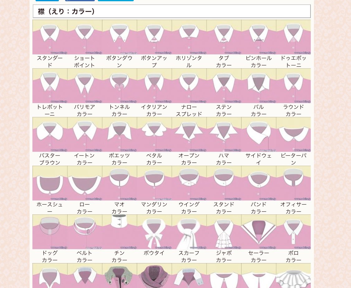 あの四角い襟ってなんてやつ など服飾の名前を調べられる本 モダリーナのファッションパーツ図鑑 がかなり良い 2ページ目 Togetter あの四角い襟ってなんてやつ など服飾の名前を調べられる本 モダリーナのファッションパーツ図鑑 がかなり良い 2ページ目 Togetter