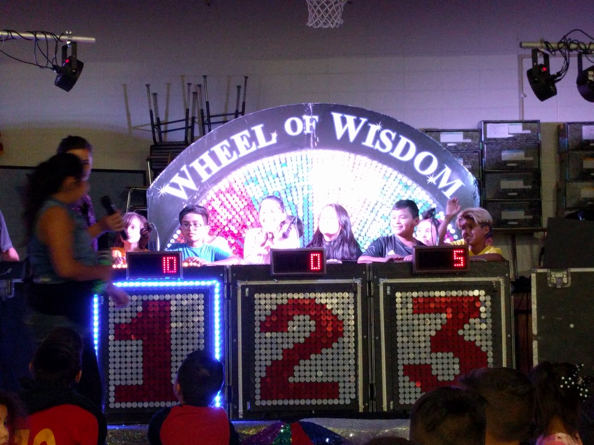 LakeParkASD4's tweet photo. Thank you, Lake Park PTA for bringing the Wheel of Wisdom to Lake Park!  Everyone had a blast at the assembly!  #LPPanthers #ASD4ALL https://t.co/A6mqolly8M