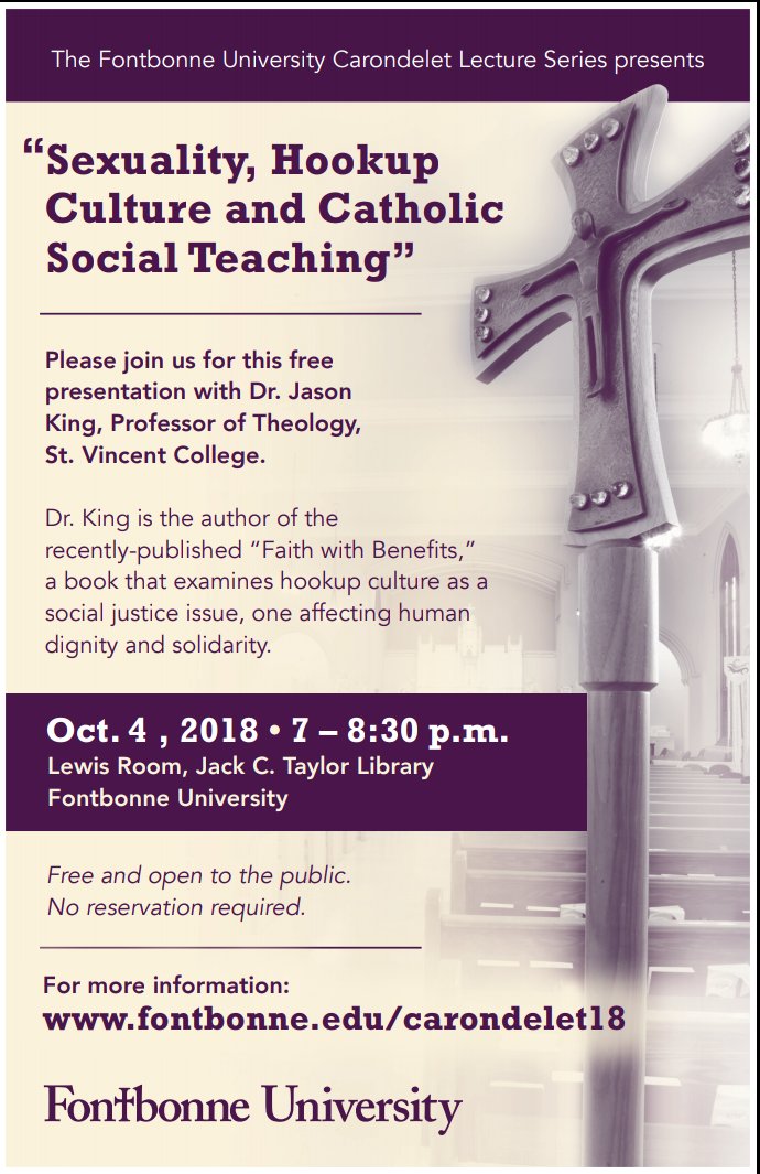FBUMinistry's tweet photo. A current and relevant topic. Join us tonight at 7 in the Jack C. Taylor Library. #carondaletlectureseries #socialjustice https://t.co/P3x4AqquSn
