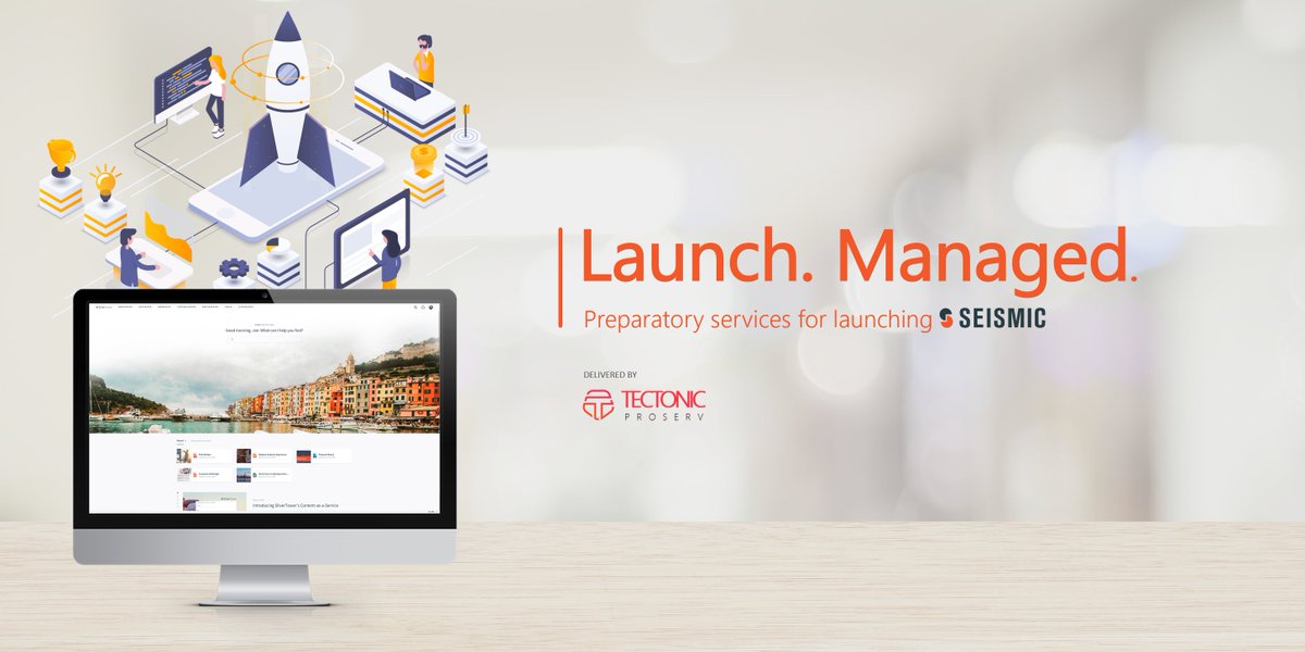 tectonicproserv's tweet photo. Going to be launching Seismic soon? Our launch support services and campaigns-in-a-box will help make take-off a breeze.
That's #seismicmanaged.
Find out more at https://t.co/fjb7WsOyXP and @SeismicSoftware https://t.co/ozN3RidbBU