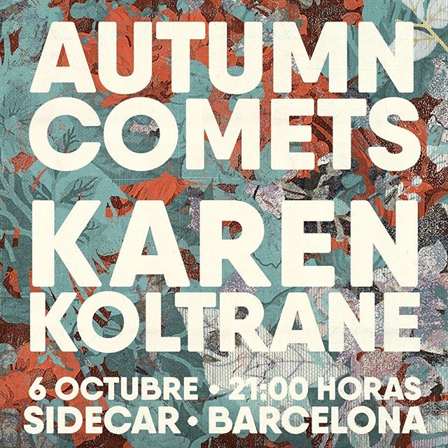 autumncomets's tweet image. El cartel de este sábado, por Emilio Lorente