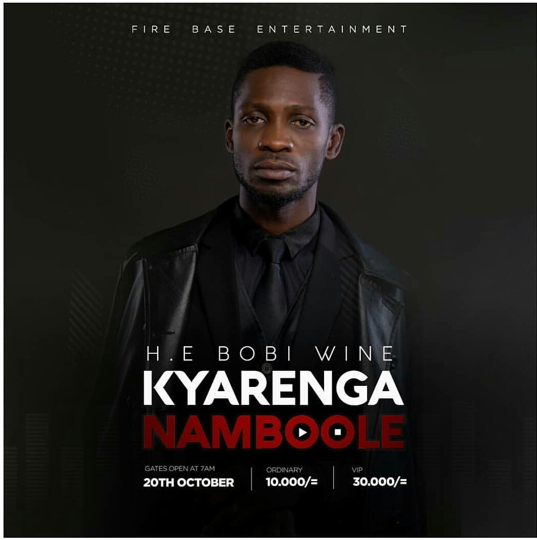 ohhmuganda's tweet photo. No brand has dared to be bold enough and sponsor the concert  @HEBobiwine let me offer my sponsorship will give you free services for the concert #KyarengaNamboole #LetsFillNambole https://t.co/cv105bY5SW