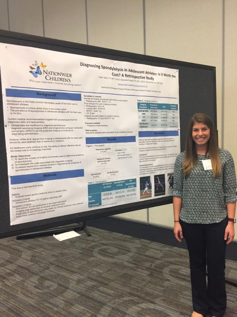 We love when our staff gets out an shares what they've learned! Taylor Stern explains research findings related to imaging and back pain at #OPTimize2018