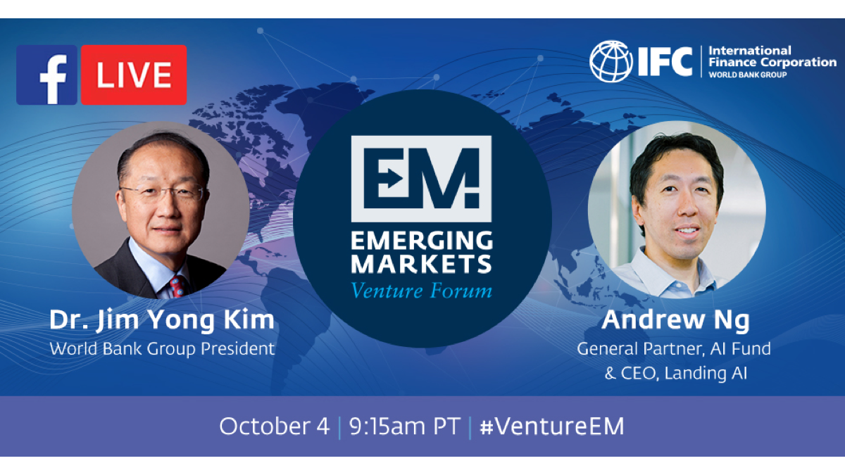 DeepLearningAI's tweet photo. World Bank President @JimYongKim and @AndrewYNg are in San Francisco this morning discussing how governments can plan for an AI-powered future. Catch the live stream at 9:15AM PT https://t.co/hFNyDkjvu6 https://t.co/qyjBrXsFSx