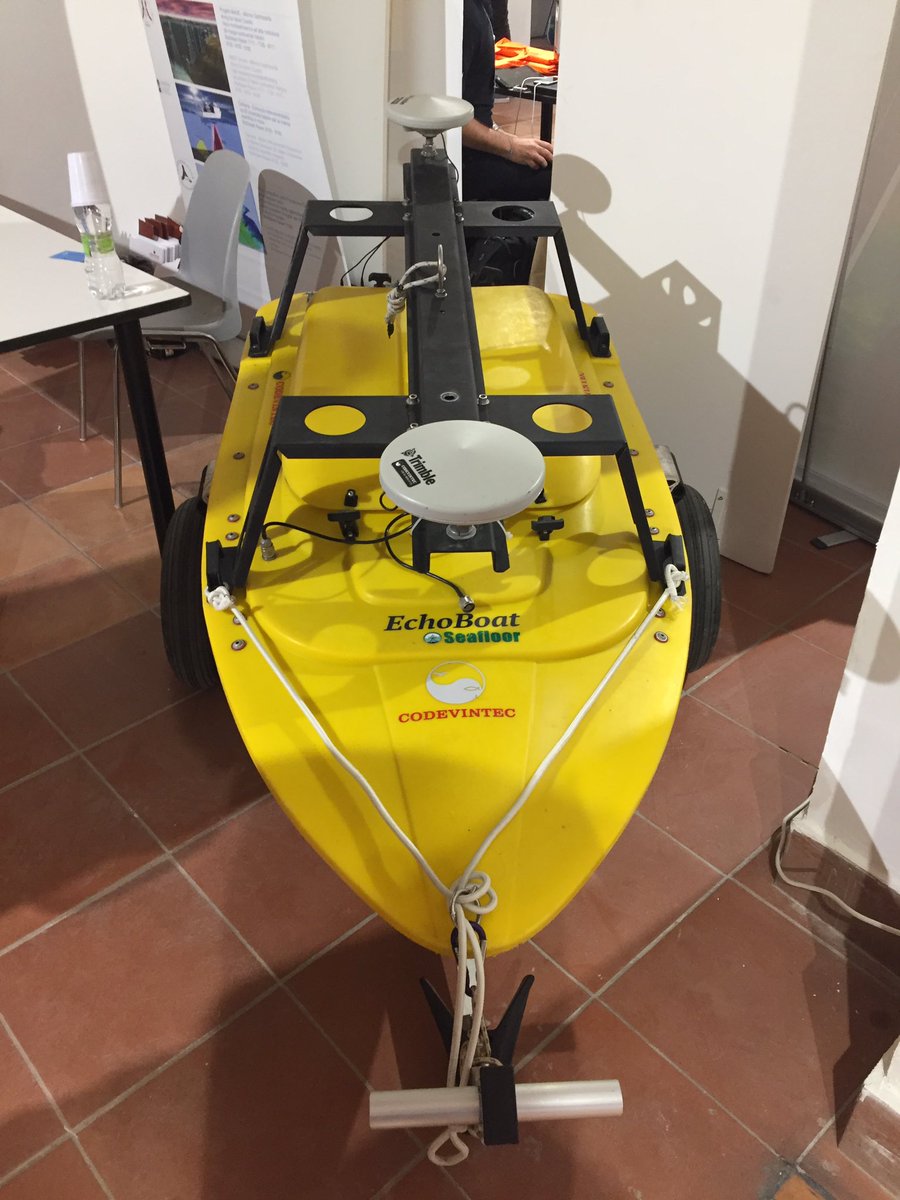 stephenjohnkay's tweet photo. Spotted at the TECHNOLOGY for ALL 2018 event in Rome for @peterbcampbell a drone EchoBoat for underwater mapping. #TFA2018 #Idrografia #Georadar #EchoBoat https://t.co/nNAcKQcCUx