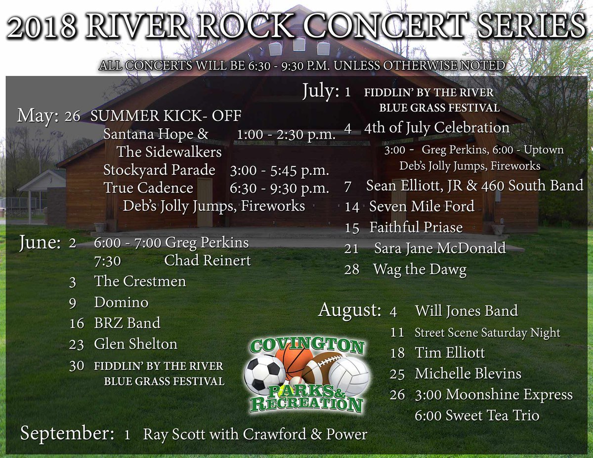 TimElliotLive's tweet image. Headed to Covington VA for their Summer Concert Series at River Rock real soon. See you on Aug. 18