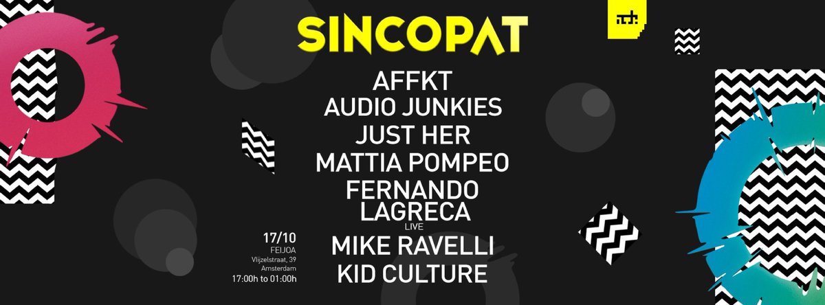 A D E //
I will be playing at the <a href="/SincopatMusic/">Sincopat</a> showcase at <a href="/ADE_NL/">AmsterdamDanceEvent</a> this year on Wed 17th Oct. I will also be around Thursday &amp; Friday for coffee &amp; chats :)
Facebook --&gt; facebook.com/events/2239080… 
Resident Advisor --&gt; residentadvisor.net/events/1164059