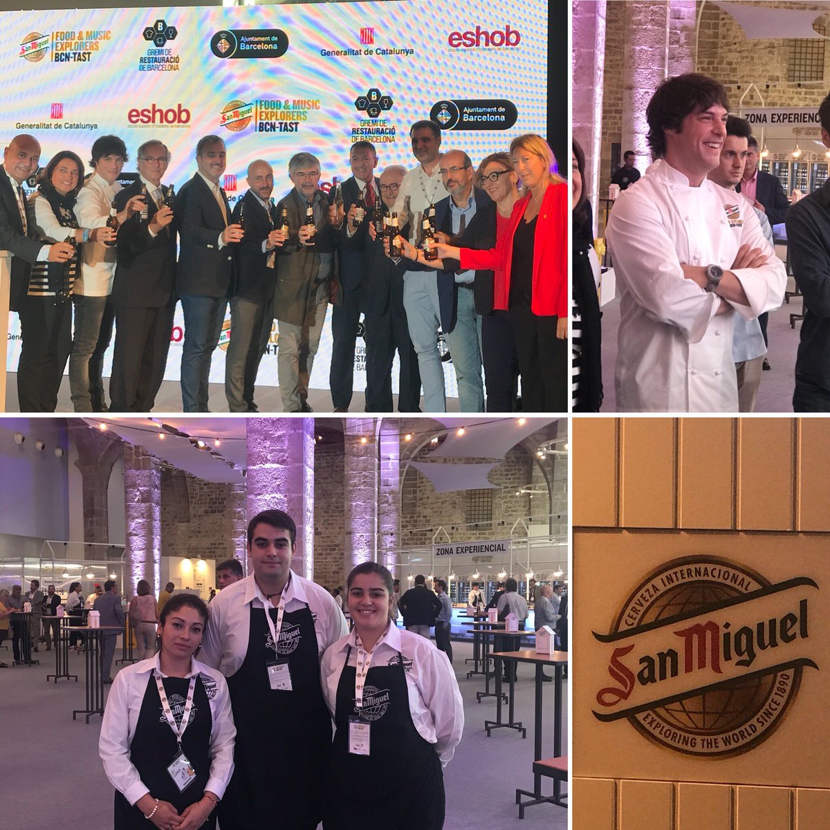 ESHOBescola's tweet photo. Un plaer participar a la inaguració de la setena edició del @SanMiguel Food&amp;Music Explorers #BCNTAST organitzat per @RestauracioBCN https://t.co/d1k1uzSd2M