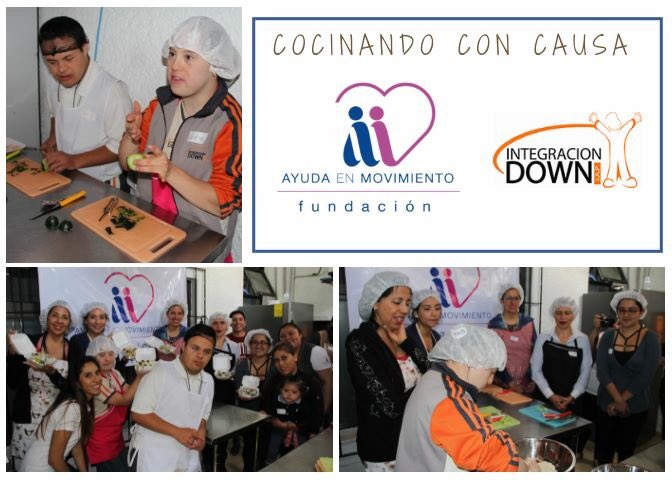AyudaMov's tweet photo. La primera master class fue todo un éxito. Gracias Integracion Down IAP por creer en el proyecto. 
Los chefs Gloria y Nelson dieron una clase de #sushi una gran experiencia para TODOS. #YoSoyAyuda #CocinandoConCausa #ChefDown #IntegracionDown #MasterClass https://t.co/4l2dMAayiO