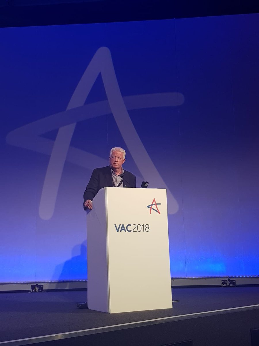 vac_conference's tweet photo. Can’t believe we’re here but Closing Remarks now by Paul Kelly for #VAC2018. 3 October 2019 for #VAC2019 is announced and we will see you there! https://t.co/Fv8xJPpGCK