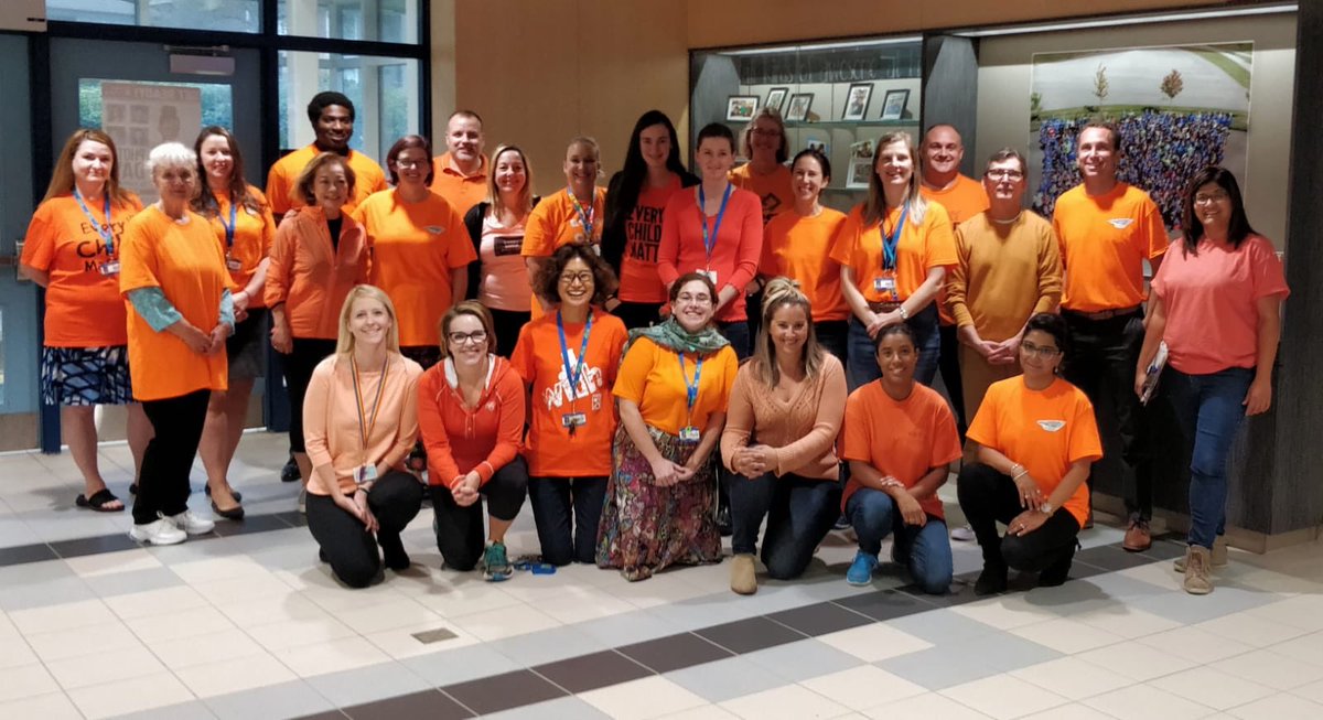 Wearing orange today in a spirit of reconciliation and hope because #everychildmatters #hillsideinspires