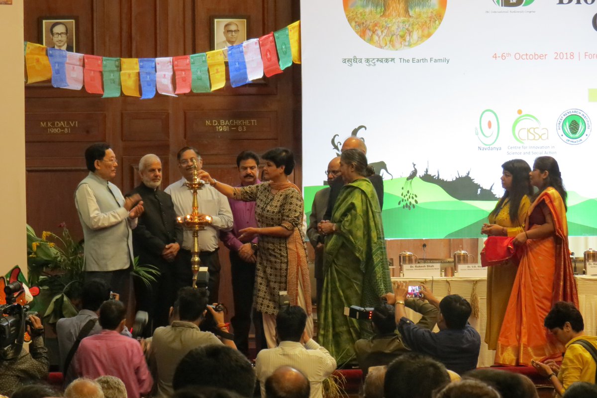 THProj's tweet image. At the #InternationalBiodiversityCongress in India. "We are all here to work together for an #organic future, to preserve #biodiversity, and to protect human rights."