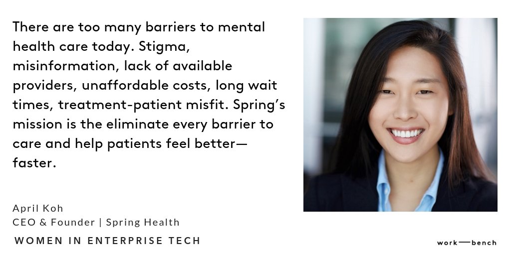 Work_Bench's tweet photo. Women in Enterprise Tech: featuring @aprilkoh_, CEO and Founder of @spring_health. 

#womenterprise #navigate18

https://t.co/aKB8Z7bor1 … https://t.co/SeOoWoh9av https://t.co/VgVnhzzze4