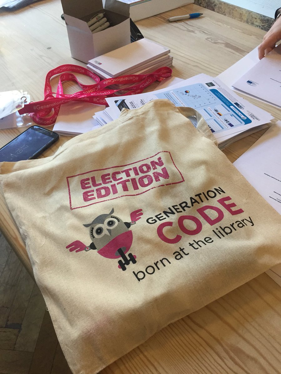 ilonadkish's tweet image. Getting the goodie bags ready for #generationcode in the @Europarl_EN next week! @LibrariesEU
