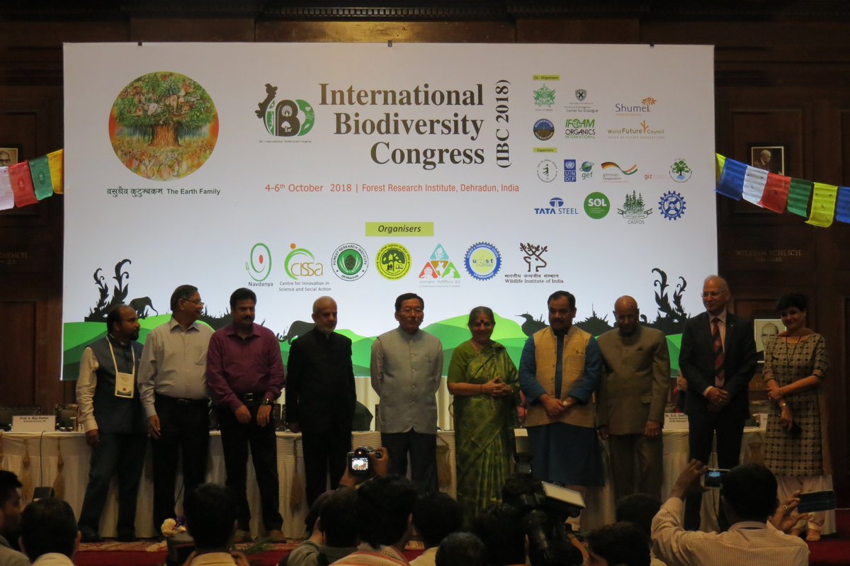 THProj's tweet image. At the #InternationalBiodiversityCongress in India. "We are all here to work together for an #organic future, to preserve #biodiversity, and to protect human rights."