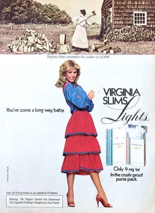 A vintage Virginia Slims ad as Kellyanne Conway