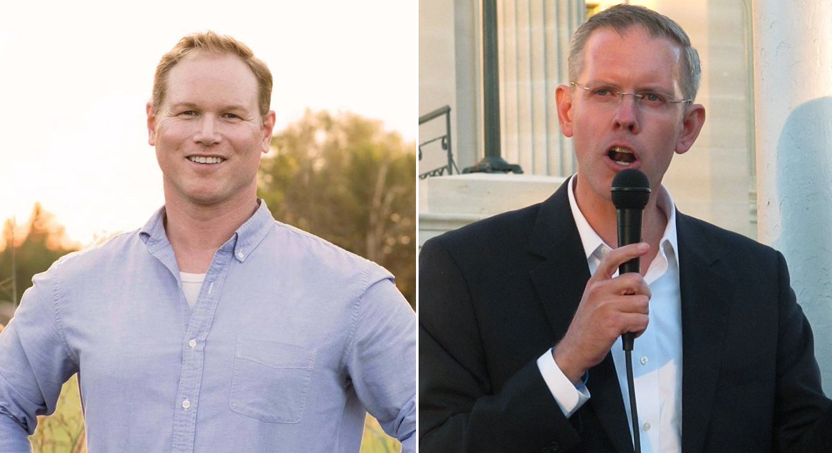 LJWorld's tweet image. At a forum last night, Steve Watkins backed a border wall "to keep our culture" and Paul Davis vowed not to cut Social Security: ljw.bz/2DXmsXZ