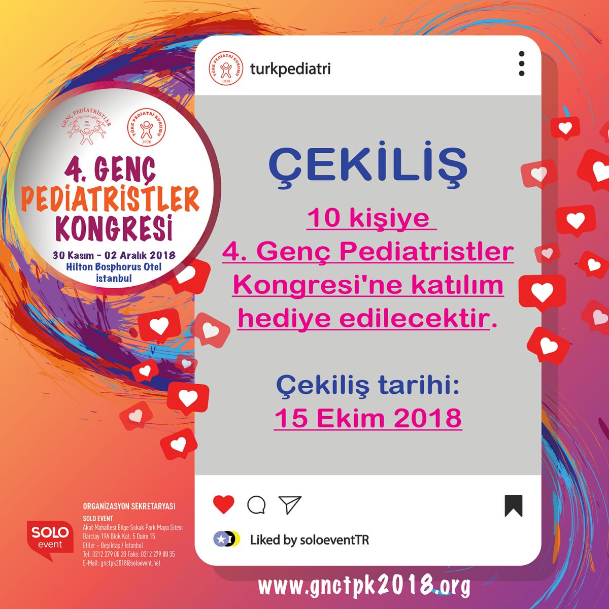 Detaylı bilgi ve katılım için instagram sayfamızı ziyaret edebilirsiniz.
instagram.com/turkpediatri/
#pediatri #turkpediatri #cocuksagligi