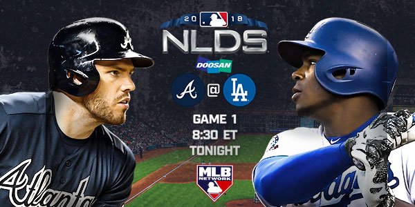 JRCHalftime's tweet photo. Join us TONIGHT as our @braves takes on the @dodgers in the PLAYOFFS! ⚾️⚾️⚾️ https://t.co/CARzOuLCl5