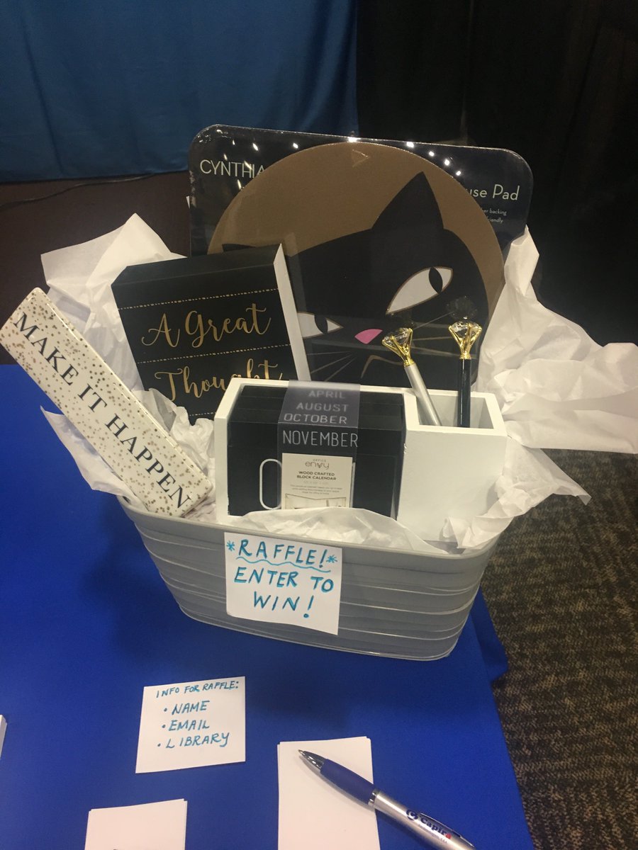Capira Technologies (@capiratech) on Twitter photo Desk revamp? New goodies for your desk?!? #ohiolibraries #OLC18 Come to the <a href="/CapiraTech/">Capira Technologies</a> Booth #521 to enter the raffle for this awesome basket of super cool items for your desk! Desk revamp? New goodies for your desk?!? #ohiolibraries #OLC18 Come to the <a href="/CapiraTech/">Capira Technologies</a> Booth #521 to enter the raffle for this awesome basket of super cool items for your desk!