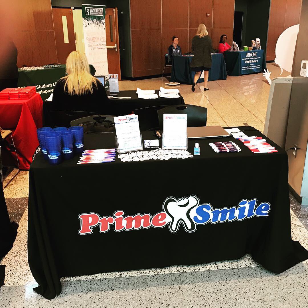 Prime_Smile's tweet photo. Prime Smile is here at the Ivy Tech Fall Creek Campus for their Health Fair! Round two! Keeping kidsβ smiles prime with a side of education! πππππ #primesmile #ivytech #fallcreek #indydentist #indianapolis #happyteeth https://t.co/MW3LSwUyMi