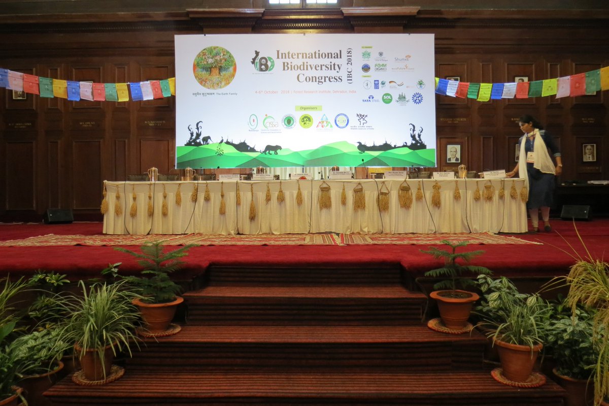 THProj's tweet image. At the #InternationalBiodiversityCongress in India. "We are all here to work together for an #organic future, to preserve #biodiversity, and to protect human rights."