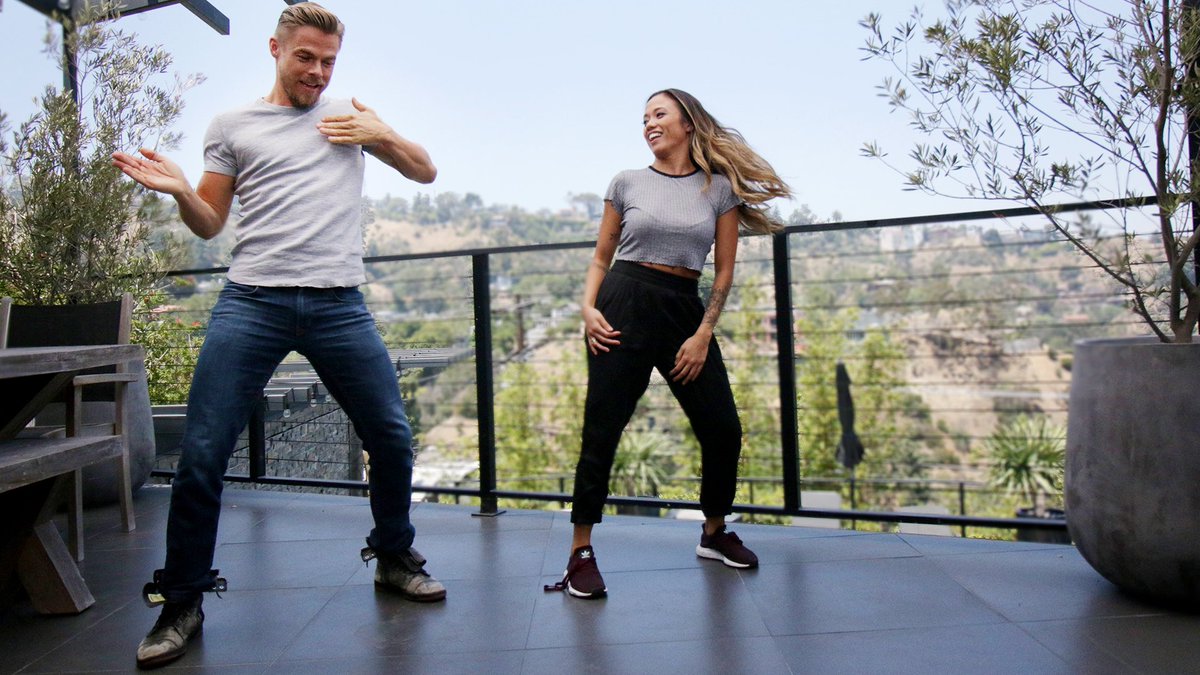 DerekHoughLIM's tweet photo. Giving you all a behind the scenes look into what it is like to be on tour with me! Plus, stick around for a few bonus moves at the end of the video! https://t.co/oiMbyd3D6r  #DerekHoughLifeInMotion https://t.co/IohJQQNQzF