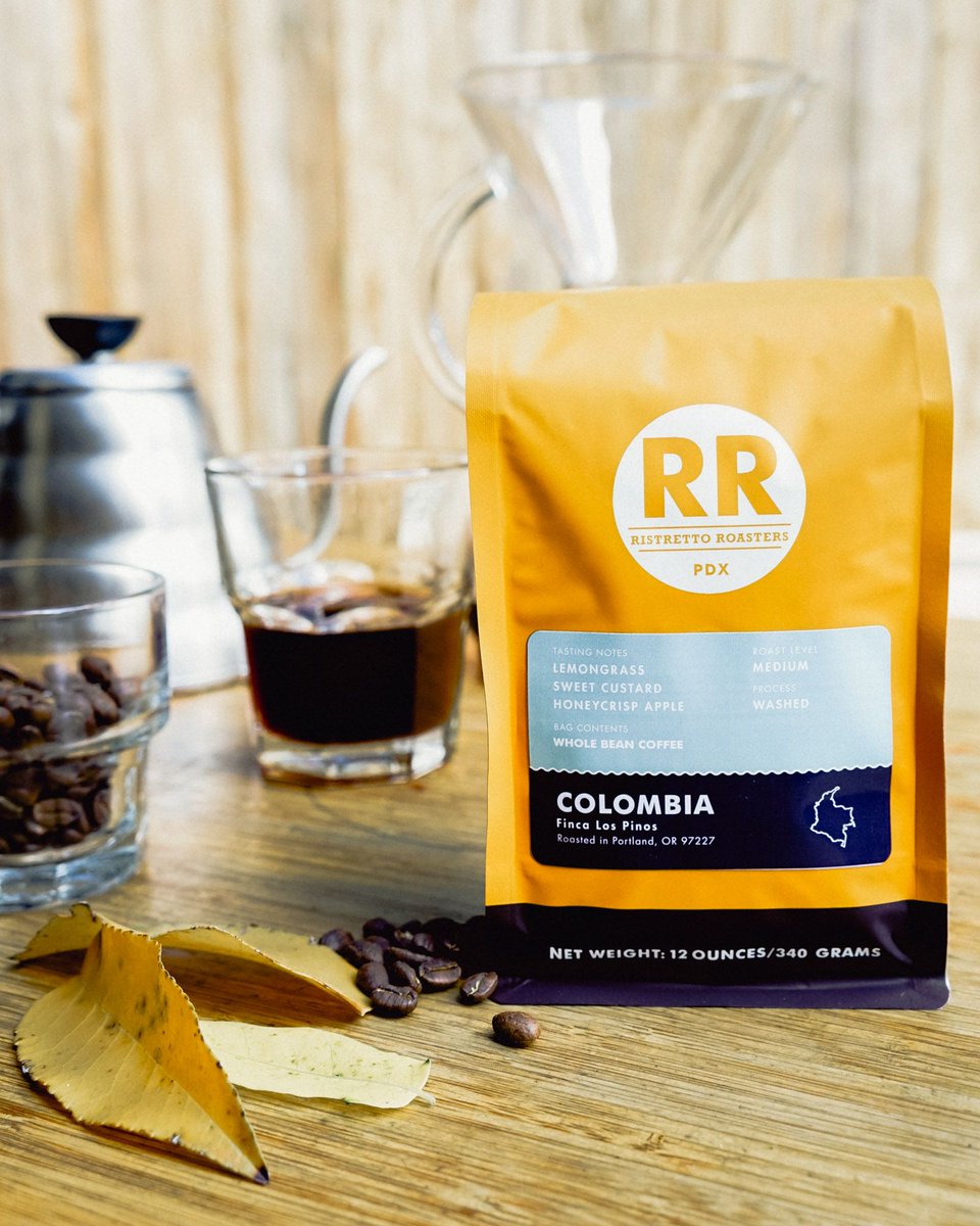 RRPDX's tweet photo. Just in time for Fall 🍂 is our new coffee from Colombia Finca Los Pinos. This exquisite coffee contains notes of lemongrass, sweet custard and has a crisp apple like finish. Stop into one of our cafes and give it a try! https://t.co/wSioXFUuMD