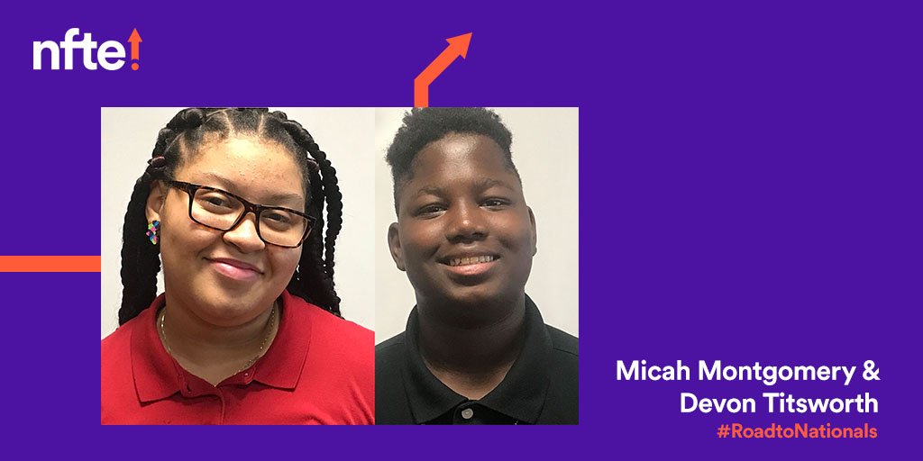 nfte_stl's tweet photo. Micah Montgomery and Devon Titsworth, @nfte_stl national finalists who are on the #RoadtoNationals! Their business idea is β Cool Case- a case that cools an overheating phone. #youthentrepreneur #NFTEStudent #NFTESchool #NFTEChallenge #CokeGivesBackNA https://t.co/U0JZYO7GU0