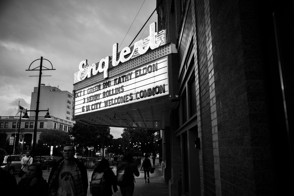 GreenRoomIowa's tweet photo. Dear University and Iowa City Communities,

Thank you for another wonderful night in The Green Room, (10/1). Here are a few of our favorite memories with @kathyeldon: https://t.co/4sPUyXQoHc
