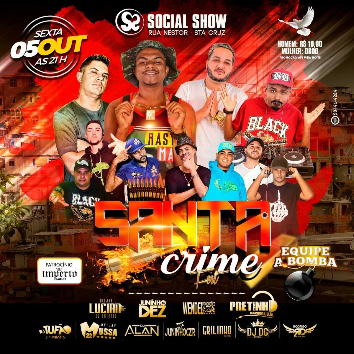 djmussa22's tweet photo. FAZ DE FOFOCA E ESPALHA PRA GERAL:
FINAL DE SEMANA TEM DJ MUSSA 22 NOS SEGUINTES EVENTOS:
SANTA CRIME FEST - SOCIAL SHOW
HOLLYWOOD FEST- HD
#HollyWoodFest #SantaCrimeFest https://t.co/pv9AKHqi9W