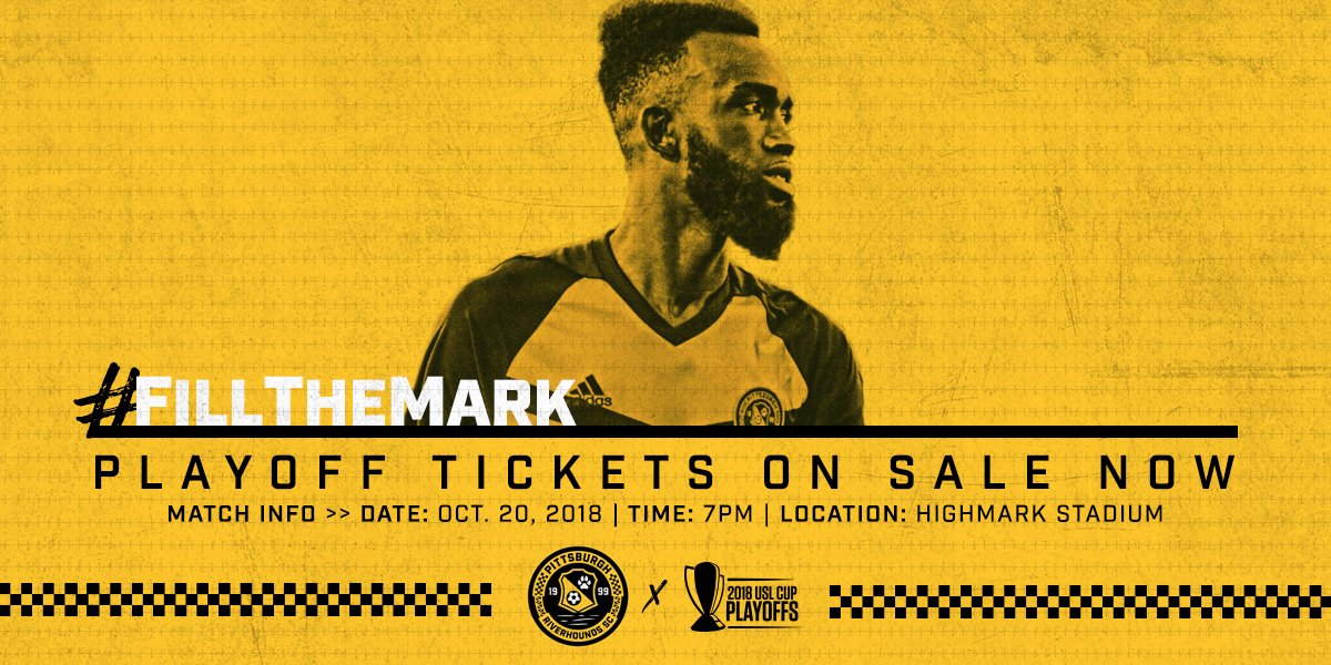 RiverhoundsSC's tweet photo. 🗣 Psst...tickets for the first-ever playoff game at Highmark Stadium are on sale now. #FillTheMark 

🎟 https://t.co/SBha0Speg3 https://t.co/F3Jr2mrl6G