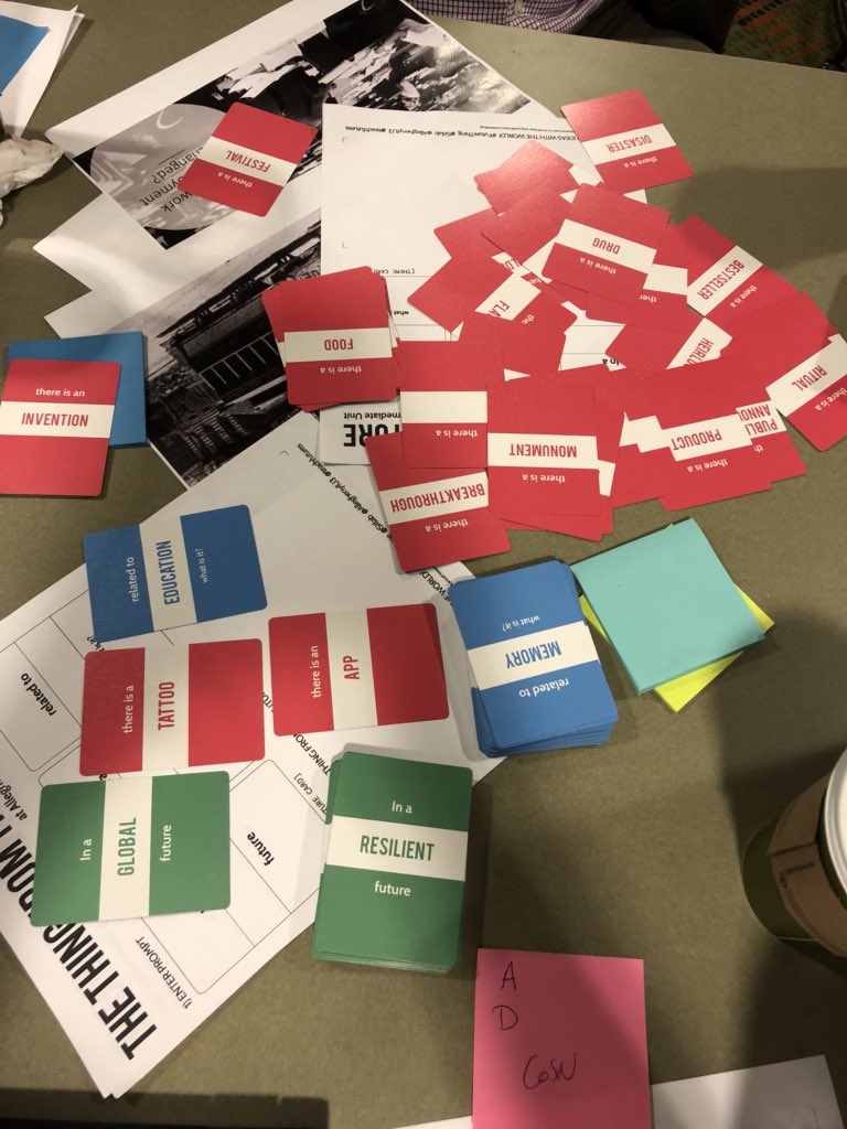 BichselJillian's tweet photo. Provocative thinking day with Teach the Future @cntr4creativity The Thing of the Future @FutureThing @sitlab and check out: https://t.co/IZNnckogPa https://t.co/8jJ709KZCa