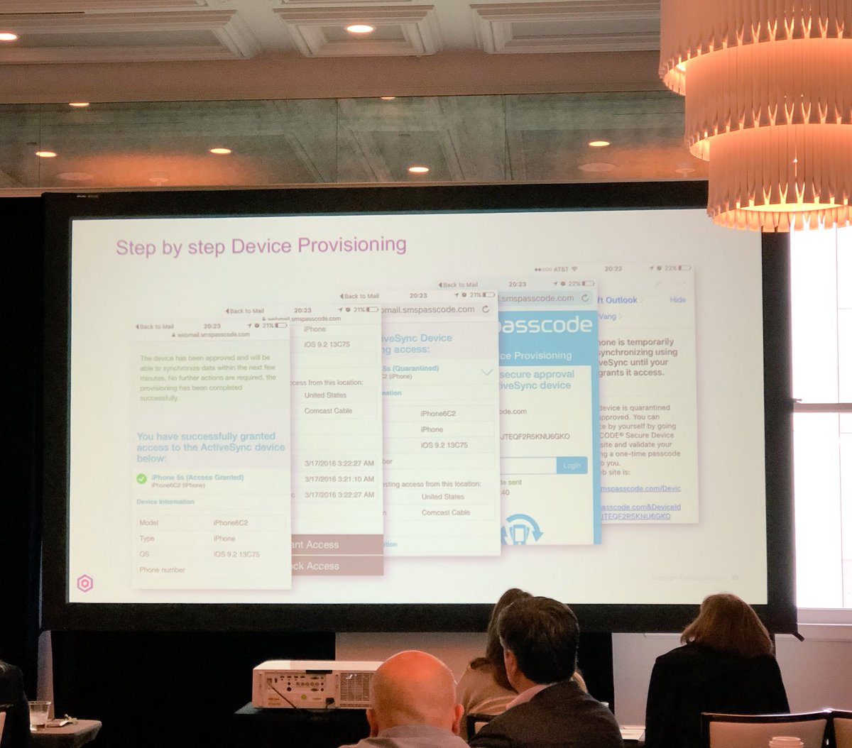 ColetteChavalia's tweet photo. Step by step device provisioning with @EntrustDatacard and @iovation = a better user experience #fraudforce18 https://t.co/DwPOAiihpy