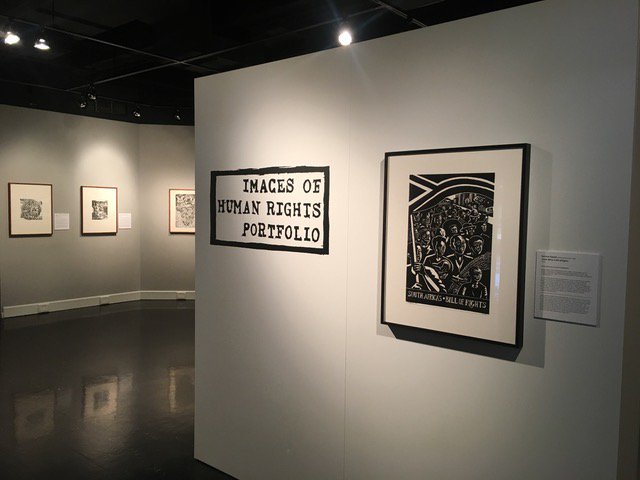 PurdueGalleries's tweet image. Tonight's reception will include a brief intro by Professor Emerita Kathryn Reeves! Join us at 5:30 PM in #RingelGallery to learn more about the Images of Human Rights exhibition #ArtAtPurdue @PurdueLibArts @LifeAtPurdue