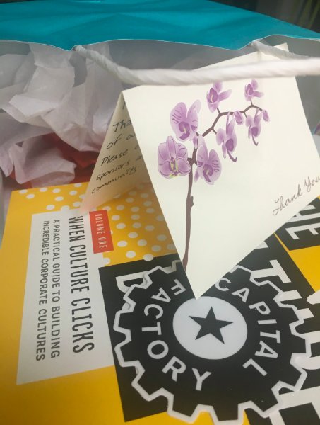CFWoman's tweet photo. Thank you to @culturatisummit for being a supporting sponsor of our Women in Tech Summit and gifting all of our speakers with The Culture Book! #CFWomenInTech https://t.co/VNrd2auhZY