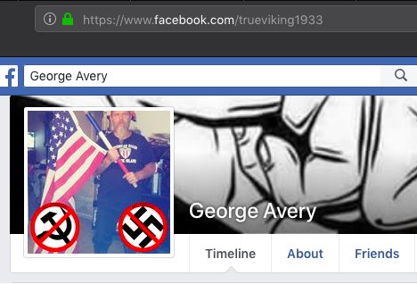 16.) His Facebook URL is "trueviking1933." 1933 is a popular meme for Nazis-- it's the year that Hitler was elected Chancellor of Germany.