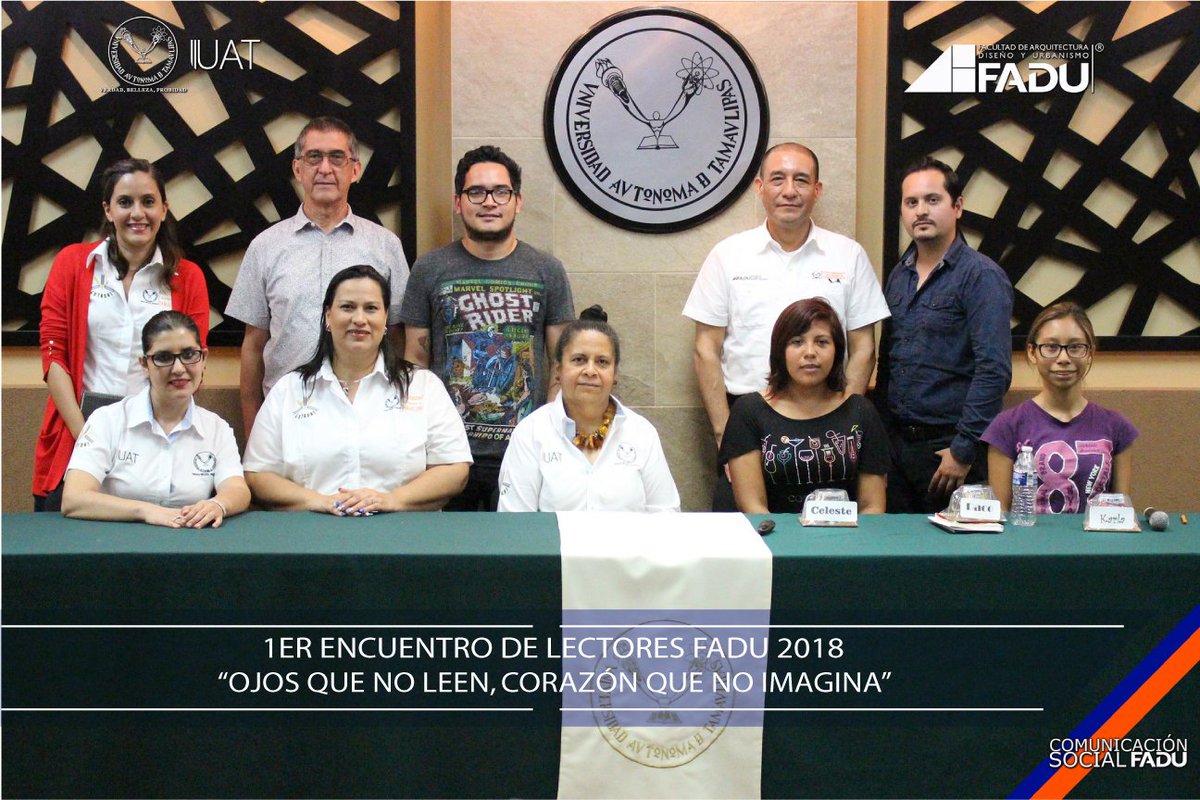 FADU_UAT's tweet photo. #ComunidadFADU
te compartimos como estuvo el
1er ENCUENTRO DE LECTORES FADU 2018
👁👁OJOS QUE NO LEEN 📖
❤ CORAZÓN QUE NO IMAGINA 💭
Entérate de las demás actividades y forma parte de este #EventoFADU
NOTA COMPLETA: https://t.co/sma63rfIZ8
#OrgulloFADU #SomosUAT #Lectura https://t.co/MSmIBhyK2U