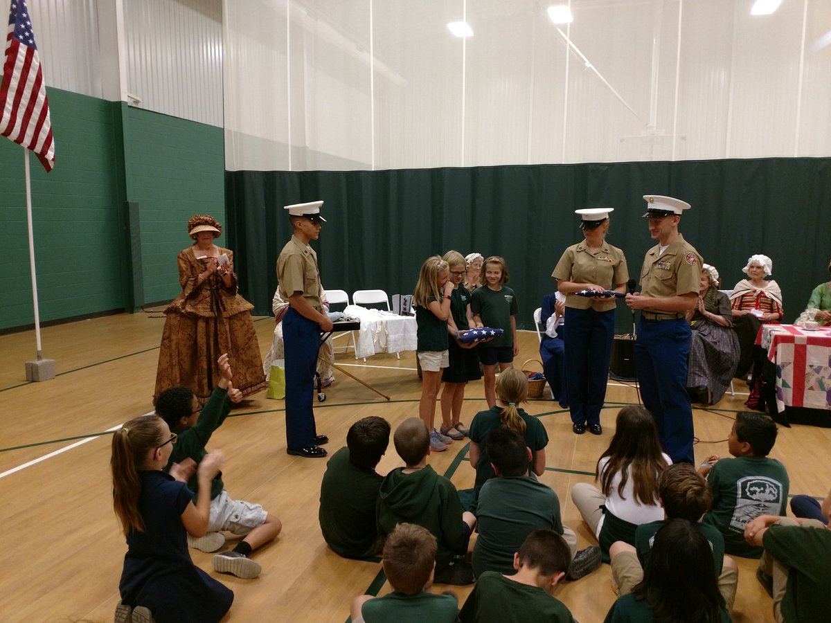 TCS_MCJROTC's tweet photo. Final two Flag Etiquette classes of the year at PFE and BA. Thanks Waightstill Avery DAR for allowing us to take part. https://t.co/erWOil04ml
