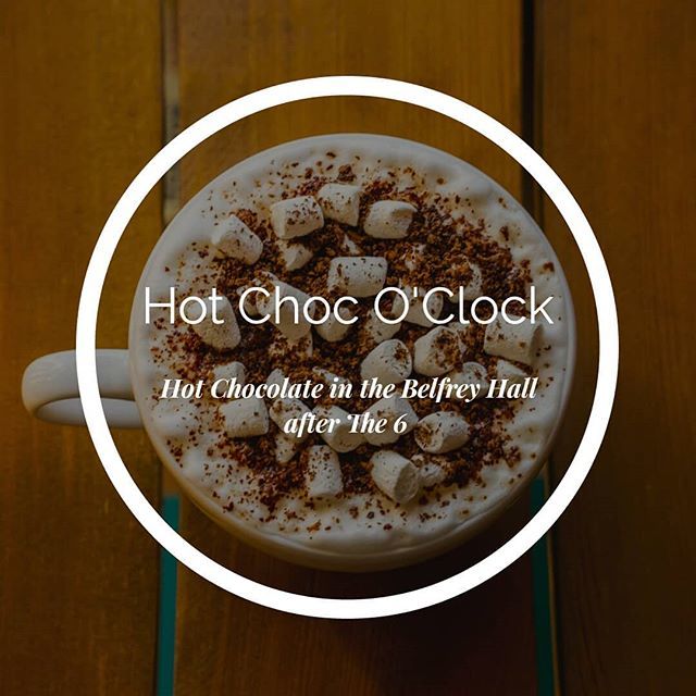 BelfreyStudents's tweet photo. This week at Student Space it's Hot Chocolate! Join us in The Belfrey Hall after the 6, as usual! See you there 🙌☕🙌☕ https://t.co/DQGC0pjnuS https://t.co/rjk1FbhQf6