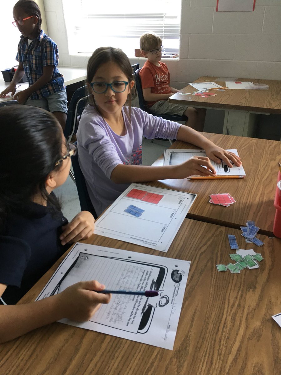 FBESAAP's tweet photo. Third graders working on a Think Deeply question. Learning the importance of not just orally communicating our math thinking but the process of writing it as well. https://t.co/pEL0zifpM5