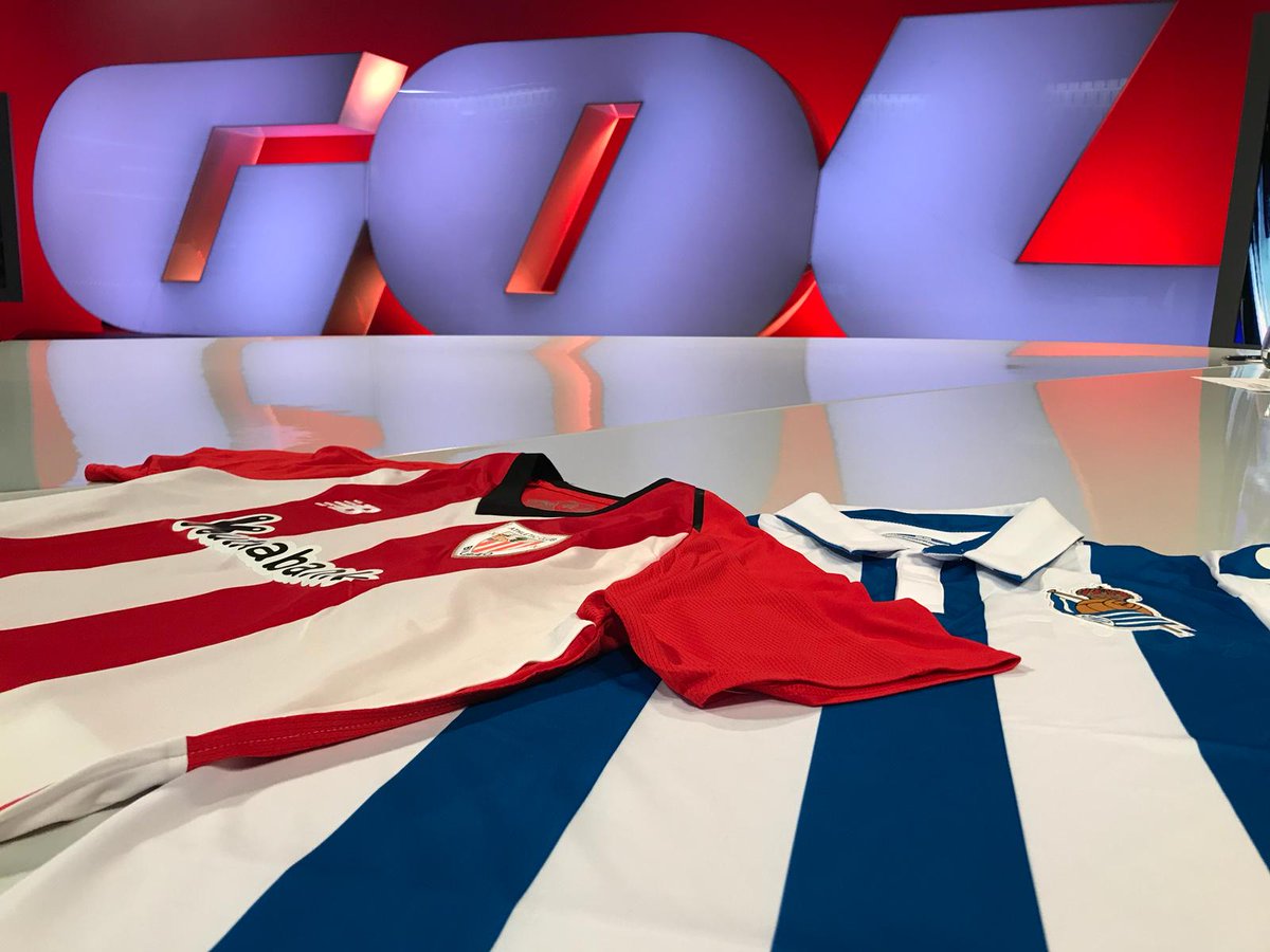 🎁 REGALO | ¿Quieres la camiseta del <a href="/AthleticClub/">Athletic Club</a> o de la <a href="/RealSociedad/">Real Sociedad Fútbol</a>?

🔁 Haz RT

👉 Sigue a <a href="/Gol/">GOL</a>

🔮 Dinos el resultado final del derbi junto al hashtag #ElDerbiVascoEnGol

👕 Añade qué camiseta quieres

🏆 Un ganador para cada camiseta

🔝👀 ¡A las 21h, en abierto, en #GOL!