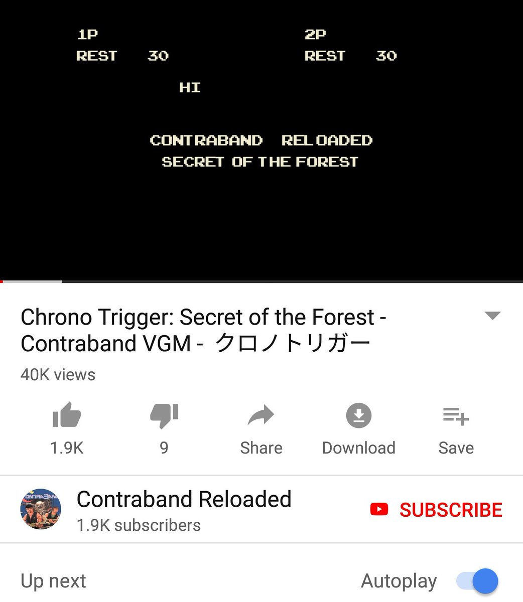 ContraReloaded's tweet image. Wow! We just hit 40k views on our video of Secret Of The Forest. Thank you so much for the support and positive feedback. Just saving up $$$ right now for the next recording session. More Chrono Trigger on the way!