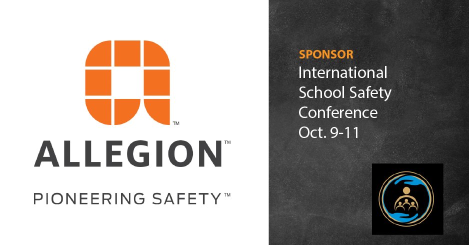 intlSS's tweet photo. Introducing Allegion: redefining security, inventing new technology that keeps you safe wherever you are with everything from mechanical locks to advanced biometric scanning devices. https://t.co/At8em4MlG2 Conference Info: https://t.co/DT3kKZzsqC #thankyou #schoolsafety #ISSI https://t.co/uFC5rTTS6b