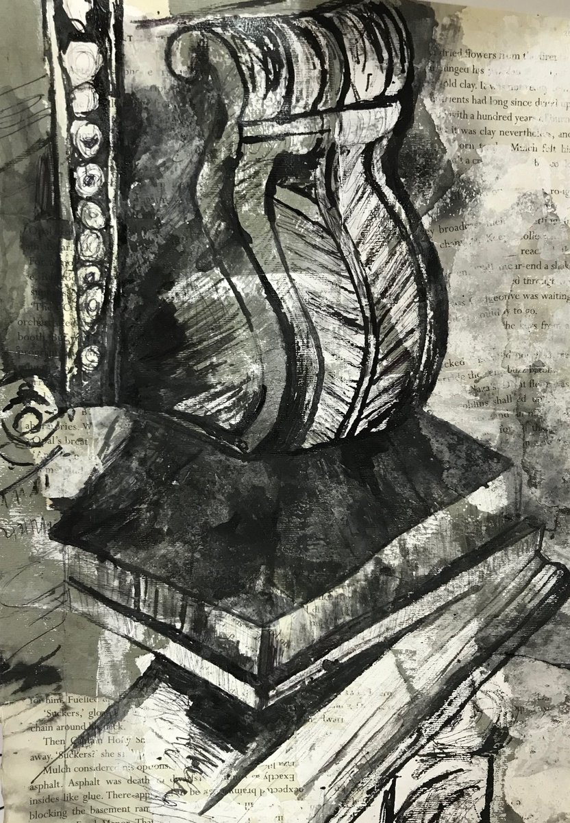NcbisArt's tweet photo. Y10 Fine Art students experimenting with mixed media mark making. https://t.co/oeQdNYJPFV
