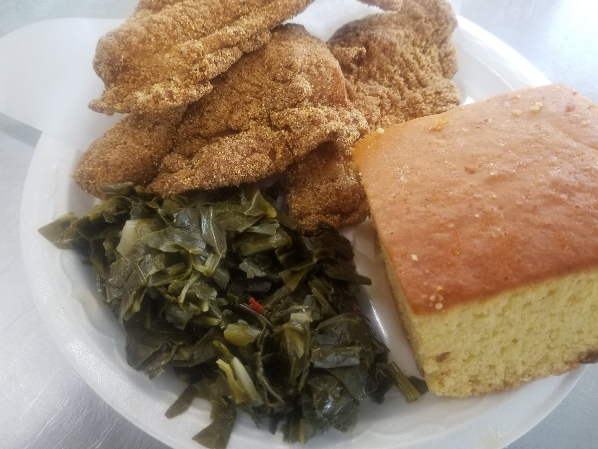 Coops_BBQ's tweet photo. If you haven't tried you need get here @Coops_BBQ .  The sister restaurant Da Chicken Coop is fire..
Best southern fried catfish and red snapper on da planet. https://t.co/ze89ooLLyO