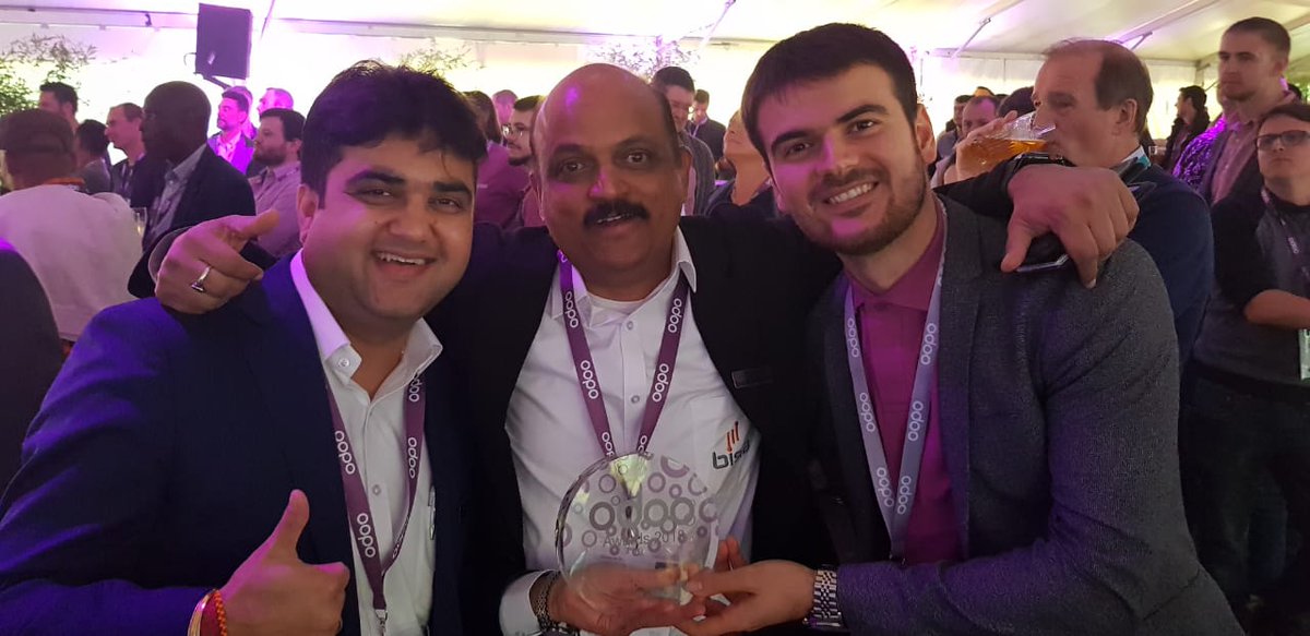 BistaSolutions1's tweet photo. Bista team celebrating! #bestodoopartner #Odoo #OdooExperience #bistasolutions #proudwinner #gratitude https://t.co/Tf7n0bEbs0