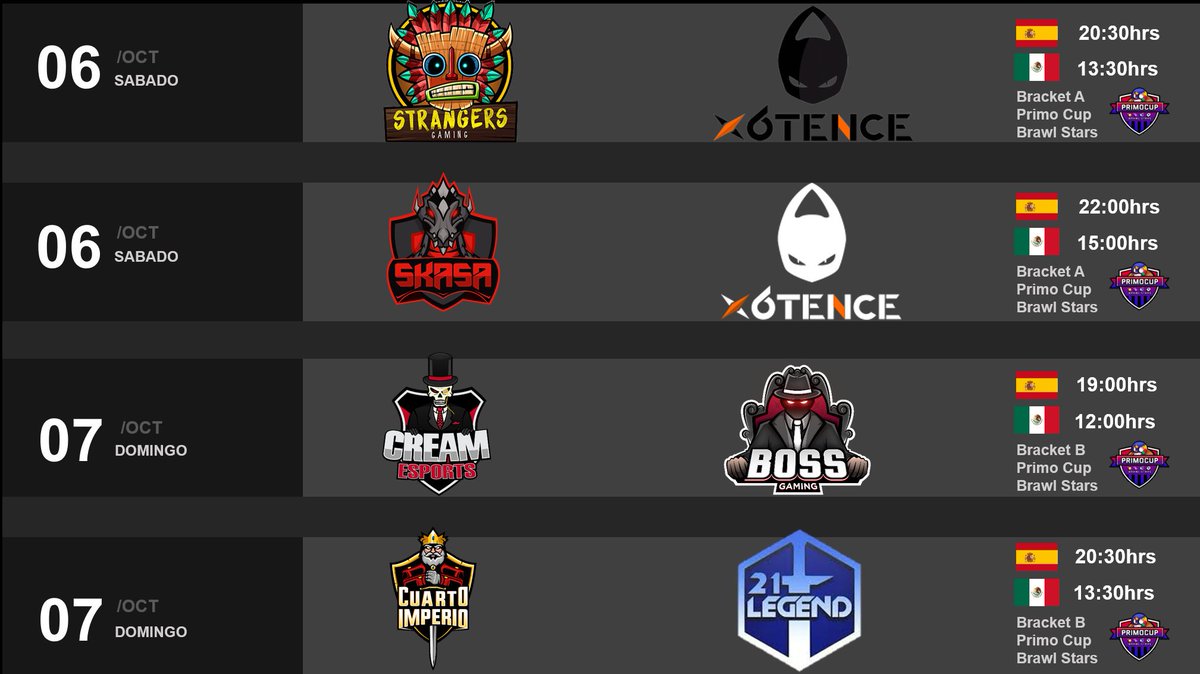 PrimoCupBS's tweet photo. Estan definidos ya los partidos de la primera semana aqui las fechas  y horarios! Pongan a sus favoritos @PrimoCupBS https://t.co/Gtcjf01J3u
