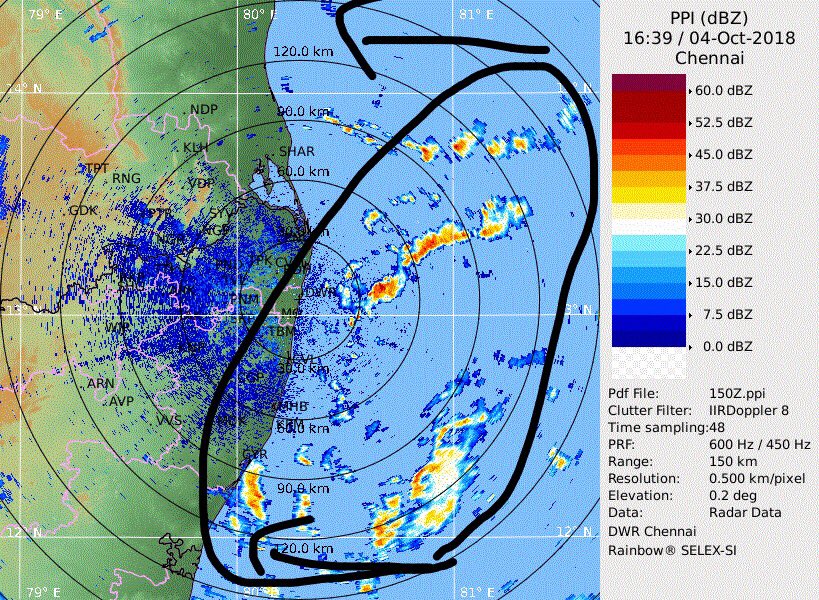 RainStorm_TN's tweet photo. Rains will pickup again for coastal tamilnadu from midnight. We could see lot of storms forming over sea , which will move towards coast in hour or 2. Chennai and Suburbs will also get rains. #Puducherry #Cuddalore #Delta #Nagai #Tiruvarur #Karaikal #Rameshwaram #Toothkudi https://t.co/0IythTp2GG